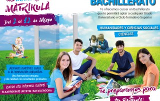 Matrícula Bachillerato bachillerato 2017-18